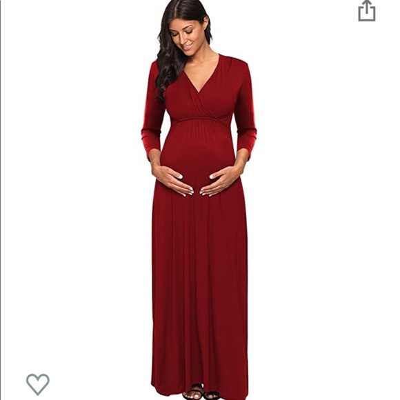 maternity dress with adjustable waistband - Picture 2 of 4